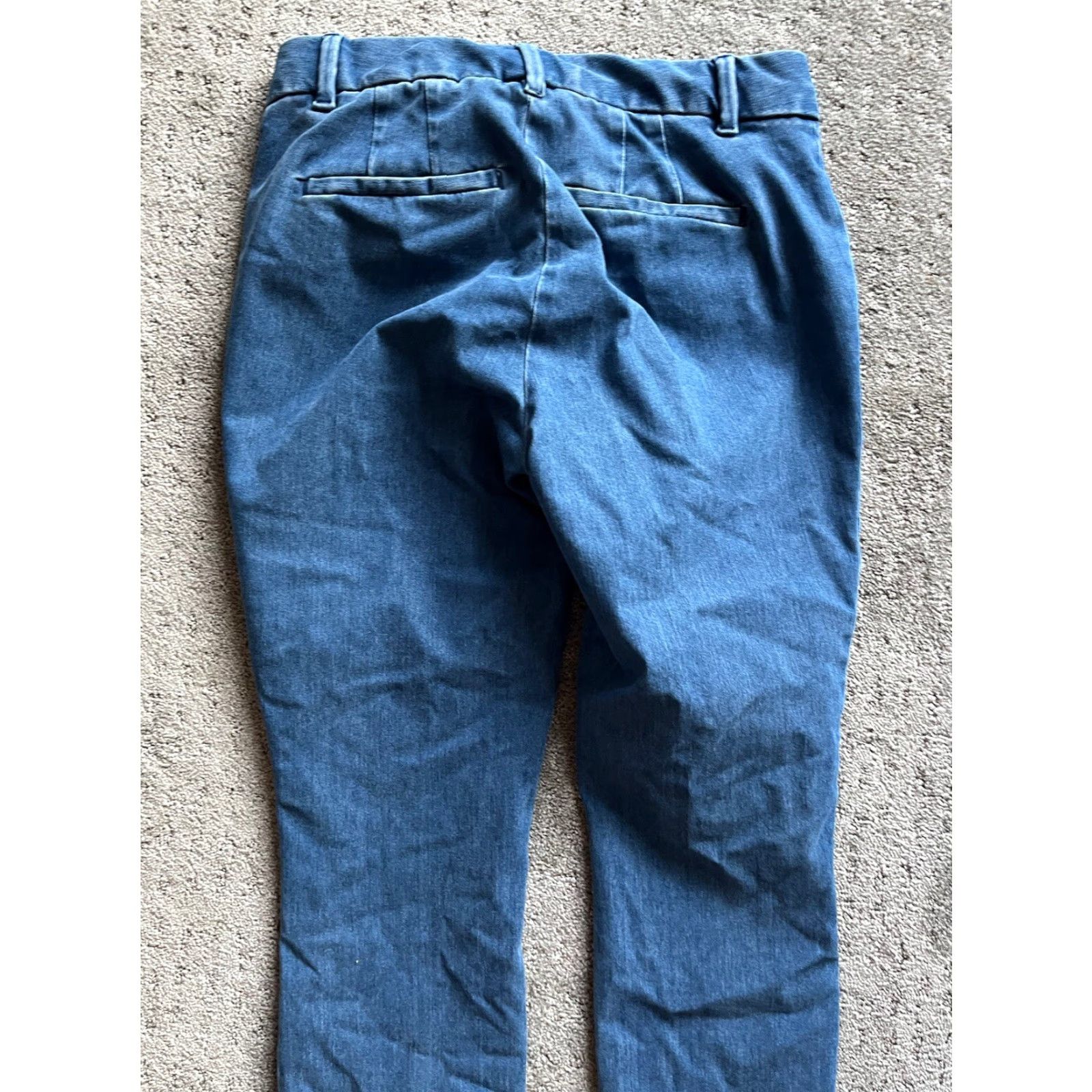 Gap Gap Women's Curvy Skinny Ankle Pants Blue Chambray Size 2 Casual Formal Size 26" / US 2 / IT 38 - 4 Thumbnail