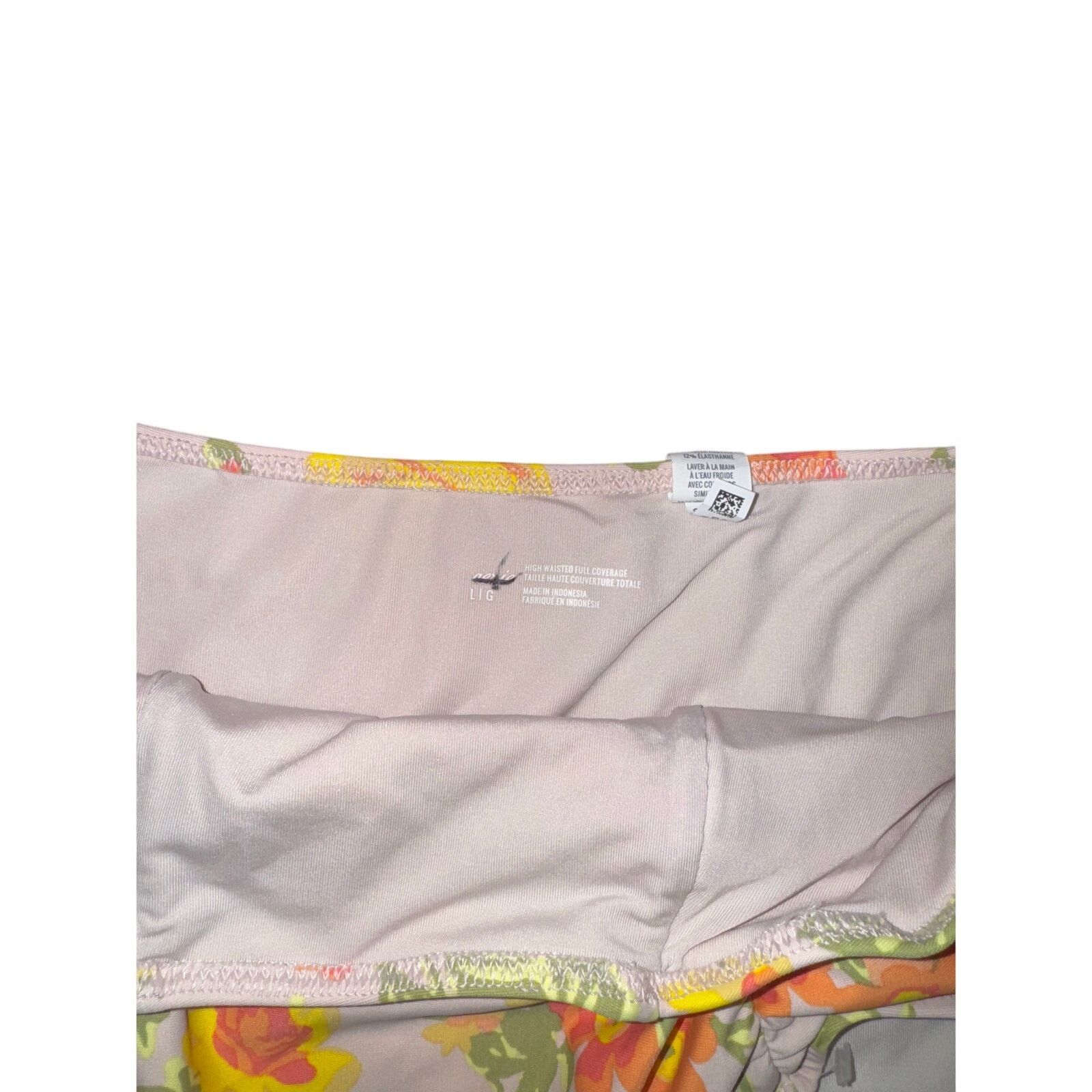 American Eagle Outfitters Aerie Floral High Waisted Bikini Bottoms - Size Large Size L / US 10 / IT 46 - 2 Thumbnail