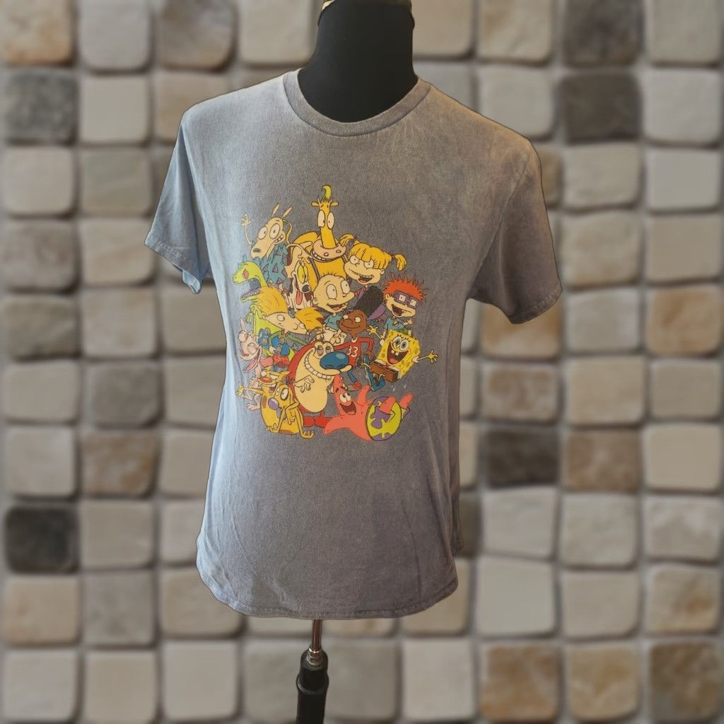 Nickelodeon NICKELODEON T SHIRT Mens Blue M SpongeBob Ren Stimpy Rugrats 90s 2000s Nickelodeon Characters Size US M / EU 48-50 / 2 - 1 Thumbnail