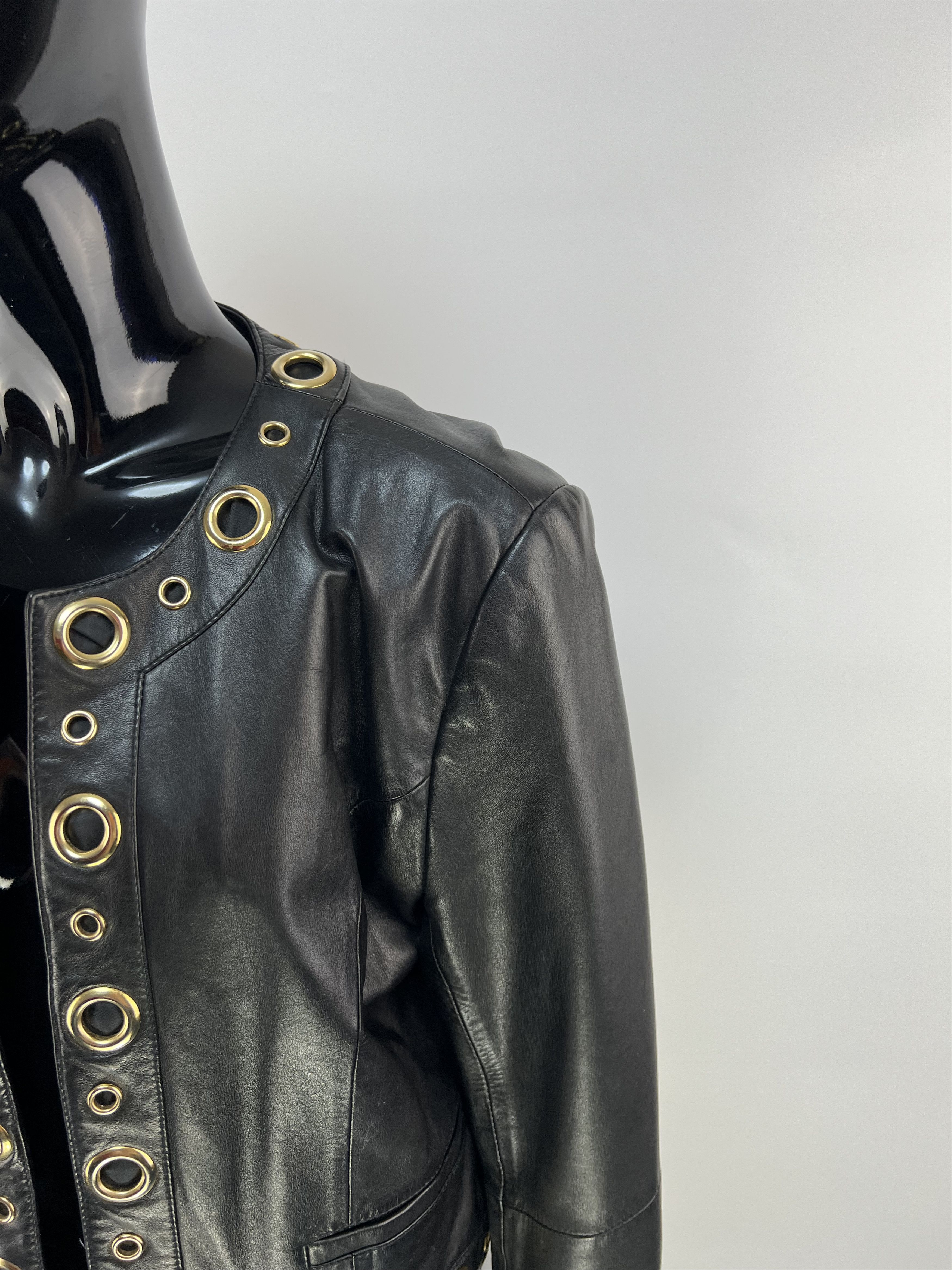 Vintage 80s Rare Vintage Dino’z Women’s Leather Jacket Size IT 44 Size M / US 6-8 / IT 42-44 - 7 Thumbnail