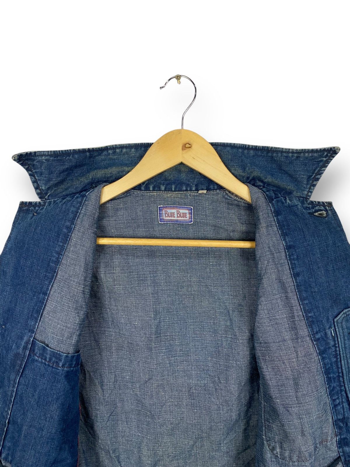 45rpm VINTAGE BLUE BLUE DENIM CHORE JACKET. #D10 Size US M / EU 48-50 / 2 - 7 Thumbnail
