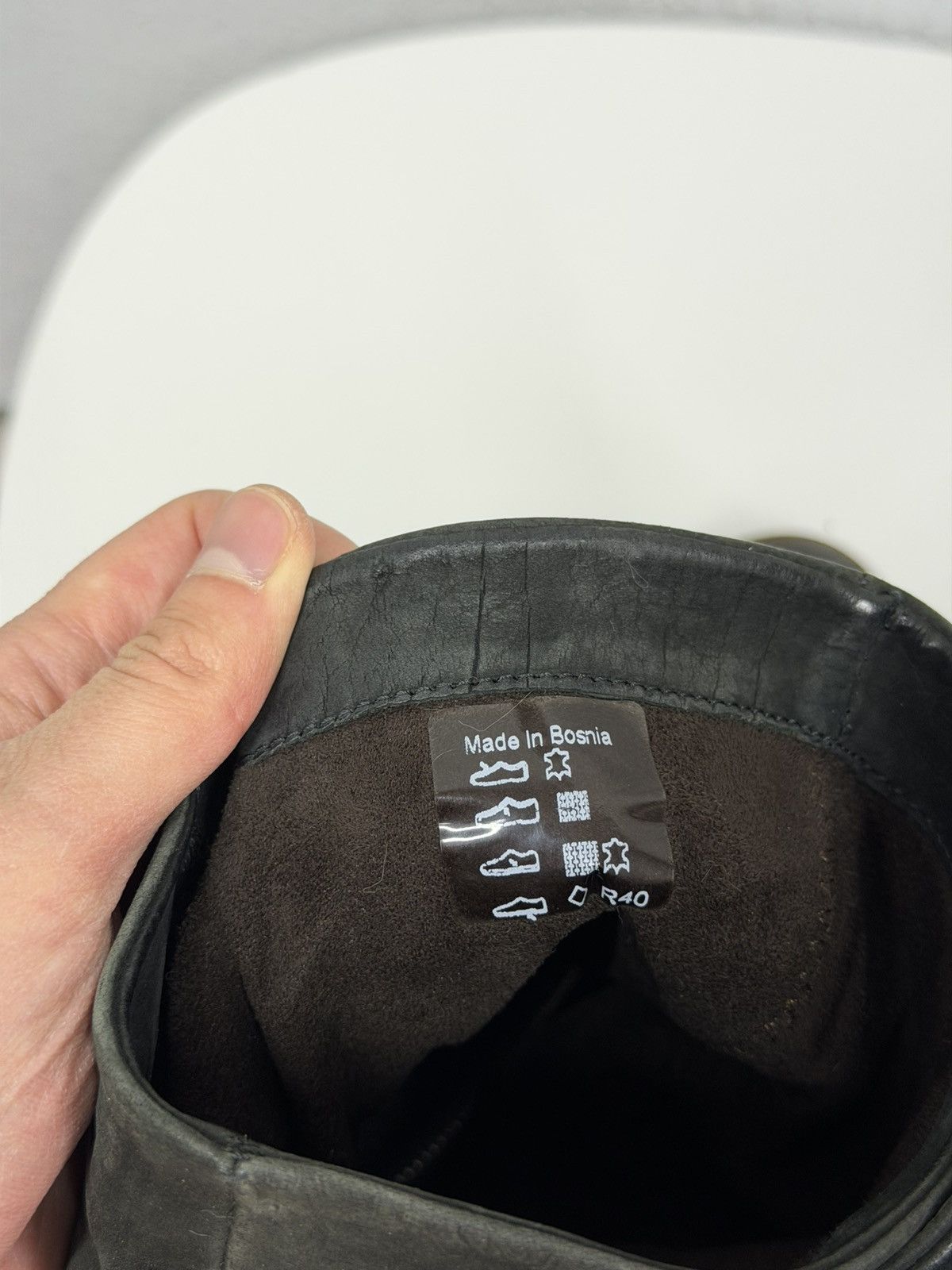 If Six Was Nine Vintage Y2K Black Leather Side Zip Boots Guidi Marsell Style Size US 7.5 / EU 40-41 - 14 Thumbnail