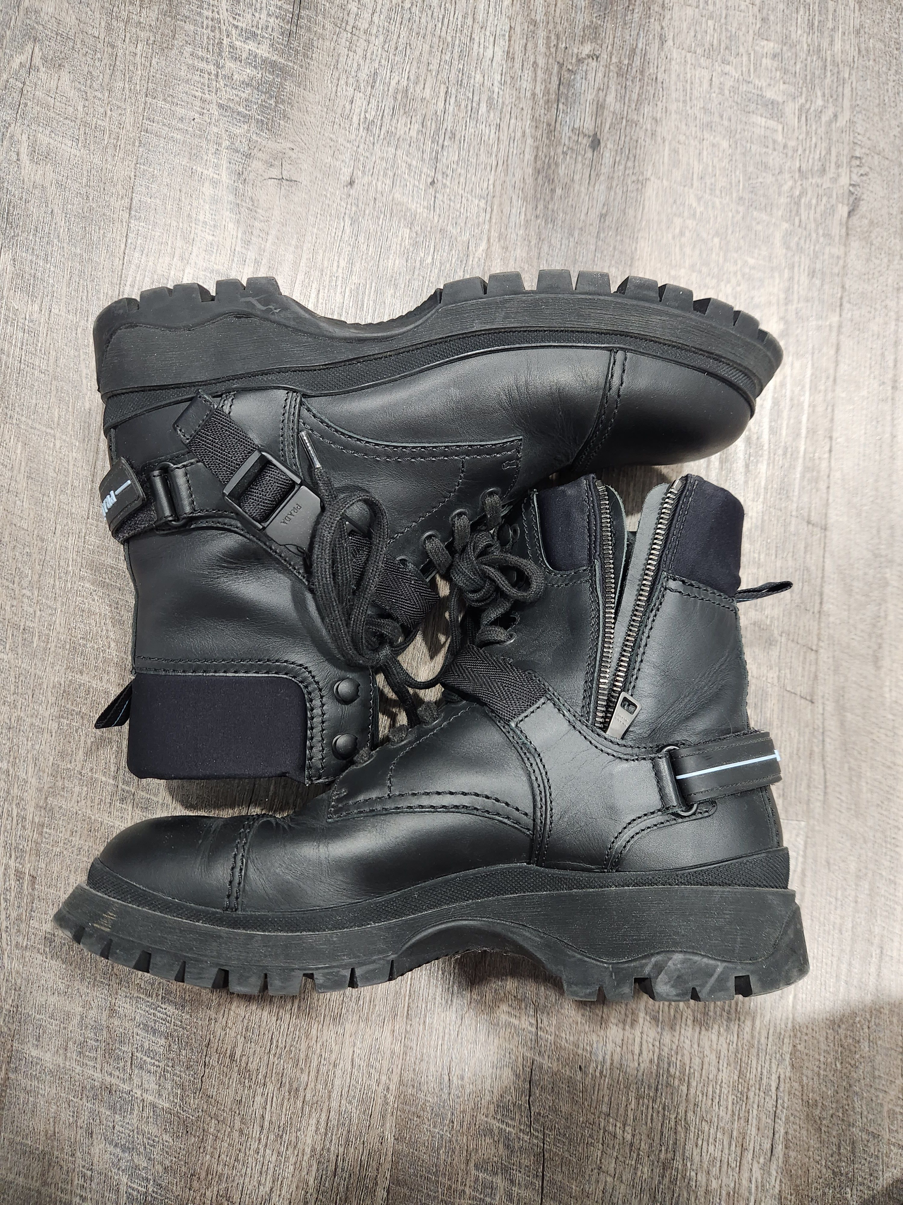 Prada Prada Combat Leather Boots Size US 8 / EU 41 - 2 Thumbnail