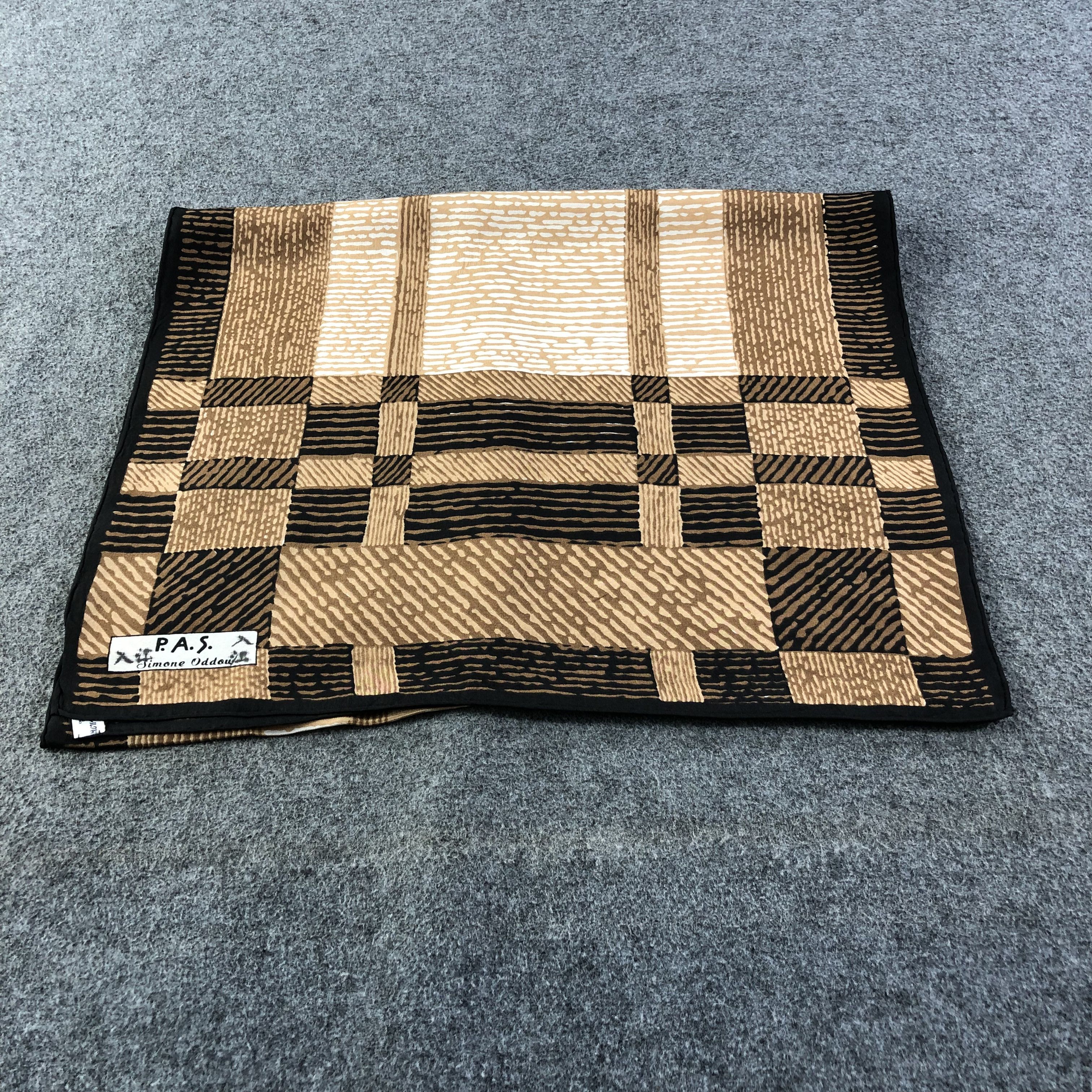 Japanese Brand Vintage P.A.S Silk Stole Silk Scarf M753 Size ONE SIZE - 1 Thumbnail