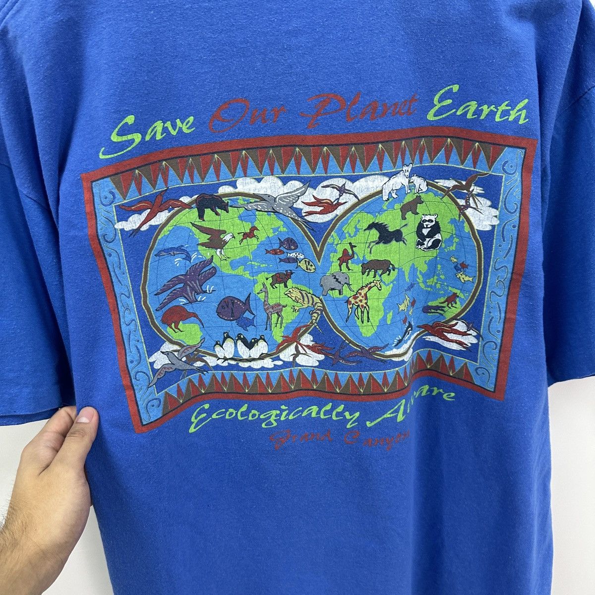 Vintage Vintage 90s Ecological Aware Graphic Nature Earth Art tee Size US XL / EU 56 / 4 - 10 Thumbnail
