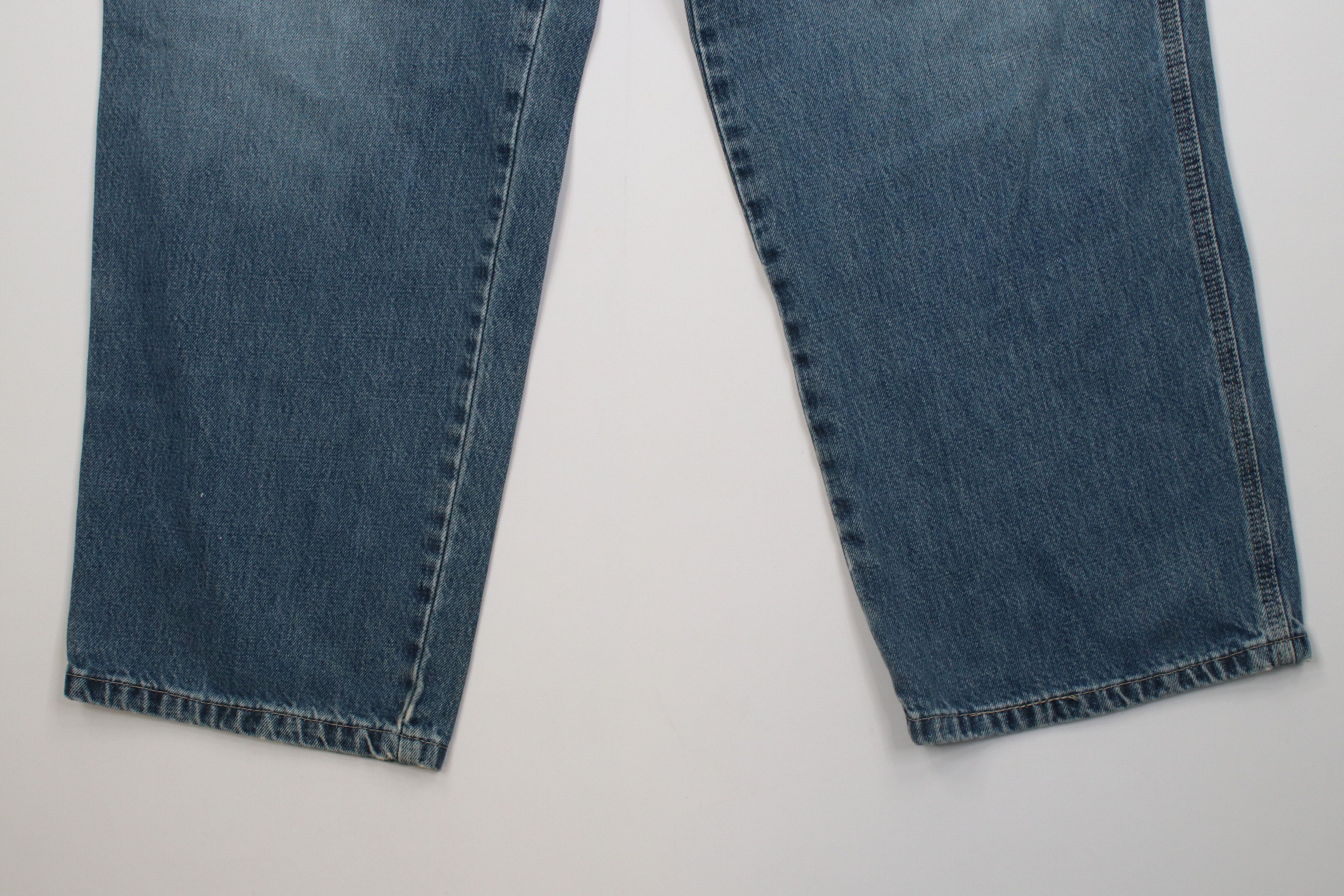 Vintage Vintage 90s Streetwear Wide Leg Dungaree Denim Jeans Blue Size US 34 / EU 50 - 4 Thumbnail