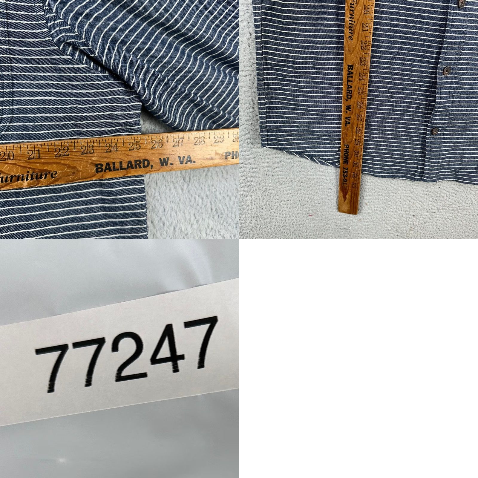 Duluth Trading Company VINTAGE Duluth Trading Co. Mens Flannel Shirt XL Blue Stripes Fee Swinging Slim Fit NEW Size US XL / EU 56 / 4 - 8 Thumbnail