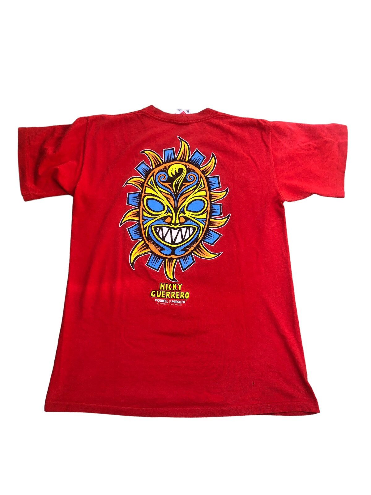 Powell Peralta × Vintage Vtg 90s POWELL PERALTA NICKY GUERRERO Old Skateboards Shirt Size US M / EU 48-50 / 2 - 1 Thumbnail