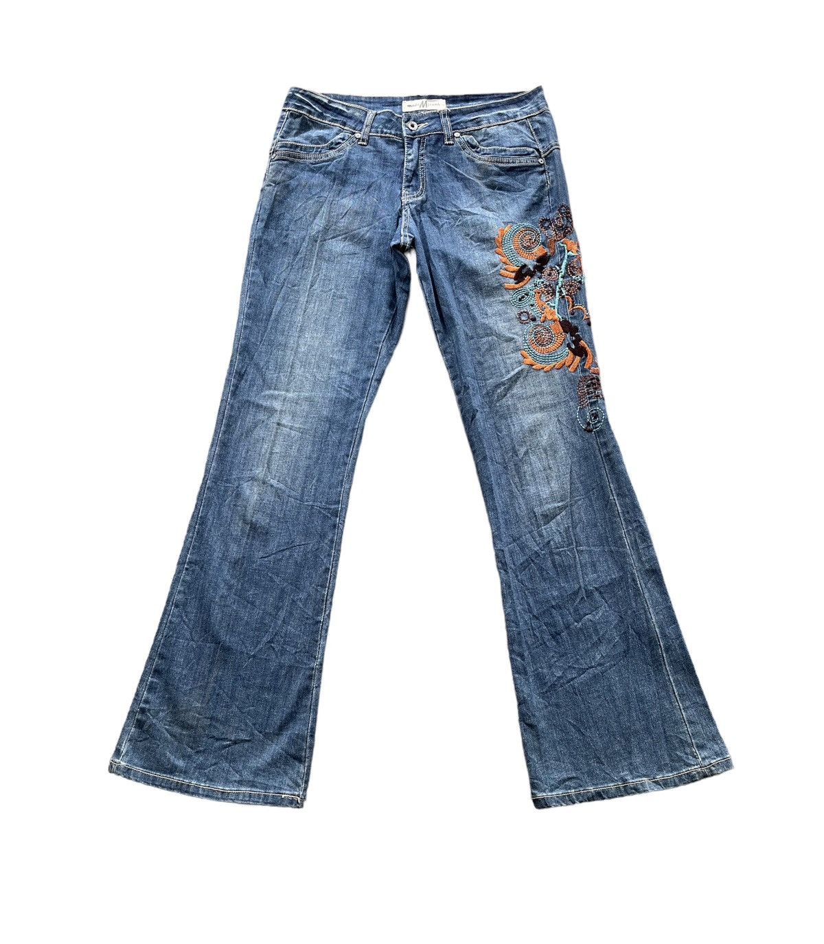 パンツ \"Tornado Mart\"Skull Flare Denim パンツ 