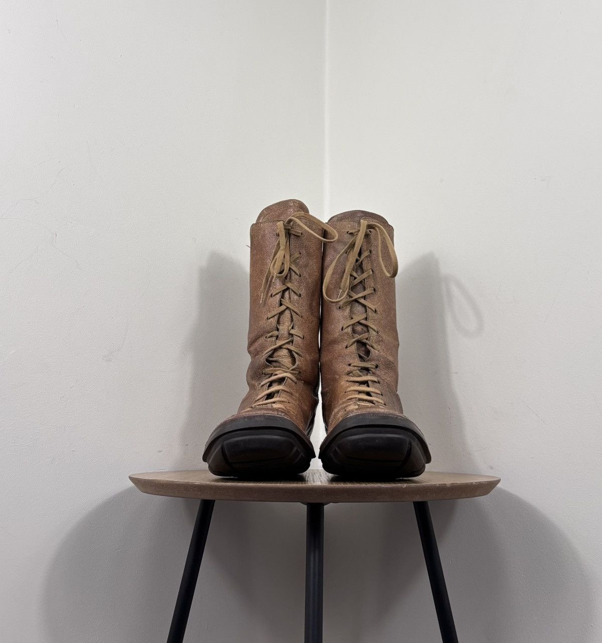 Bally Bally BearthTrek Men’s Distressed Leather Combat Boots Size US 8.5 / EU 41-42 - 8 Thumbnail