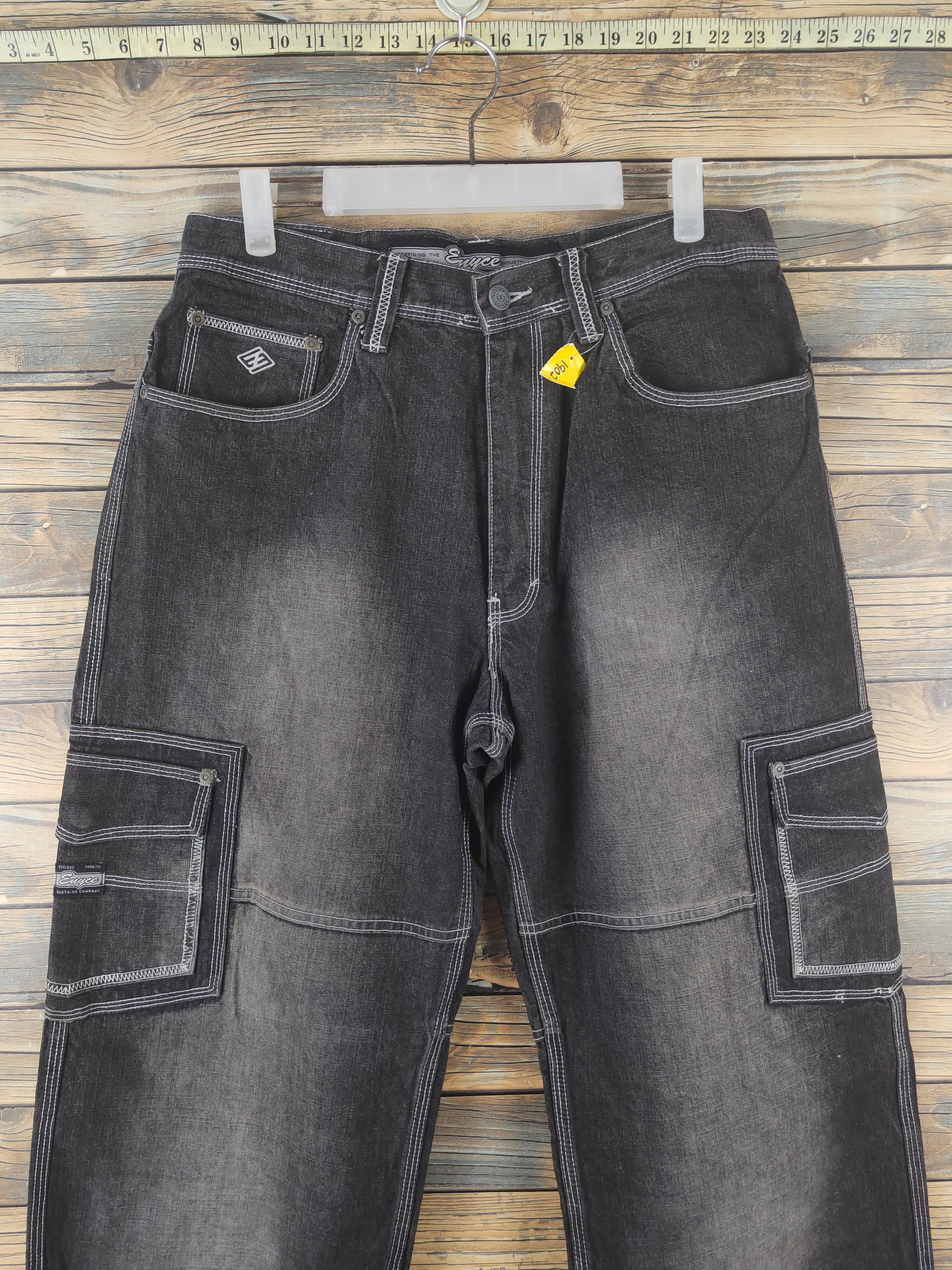 Enyce DL Enyce Black Distressed Ripped Jeans #1902 Size US 32 / EU 48 - 2 Thumbnail