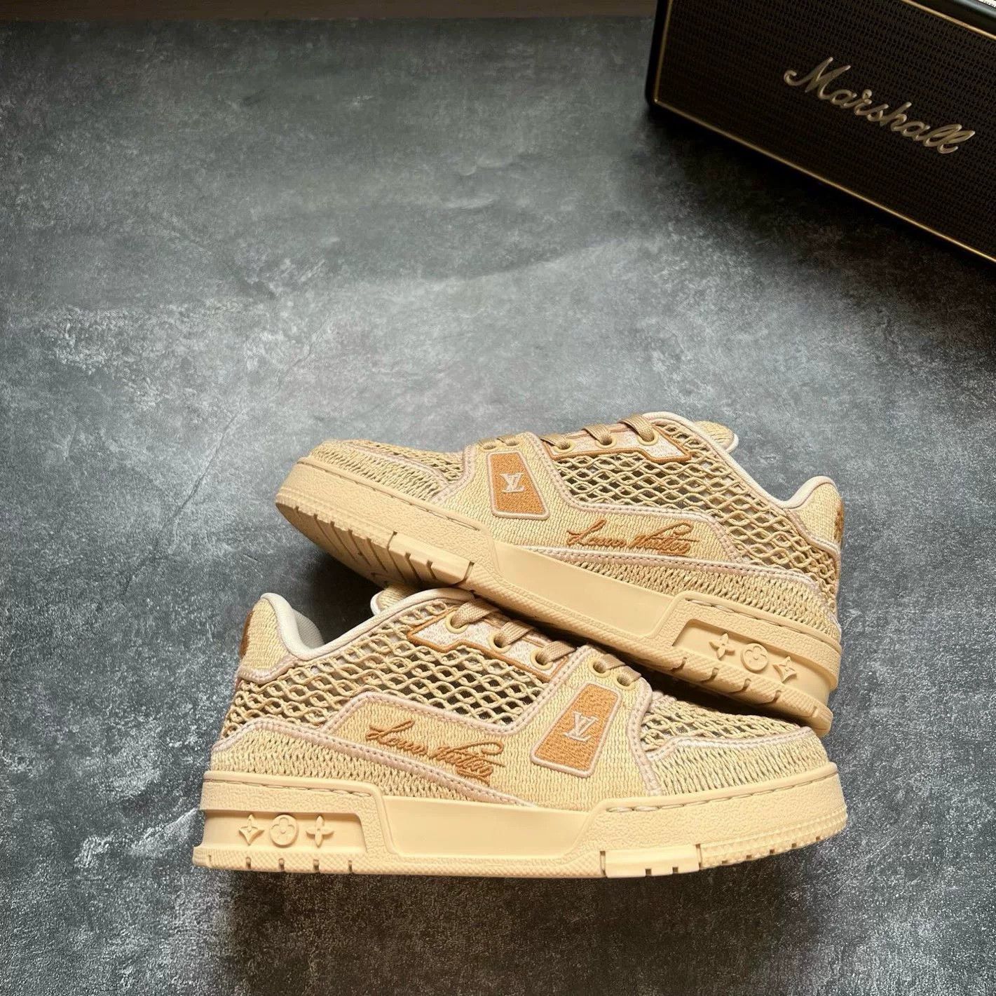 Louis Vuitton Louis Vuitton Training Beige Lowtop Sneakers 37 Men Size US 5 / EU 37 - 1 Thumbnail