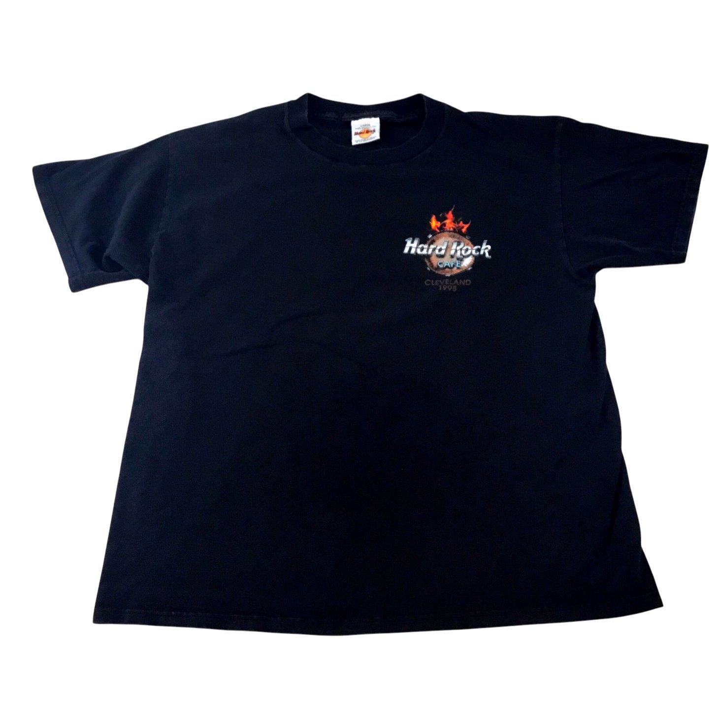 Hard Rock Cafe Hard Rock Cafe Cleveland 1998 Vintage T-Shirt Black Guitar L Size US L / EU 52-54 / 3 - 1 Thumbnail