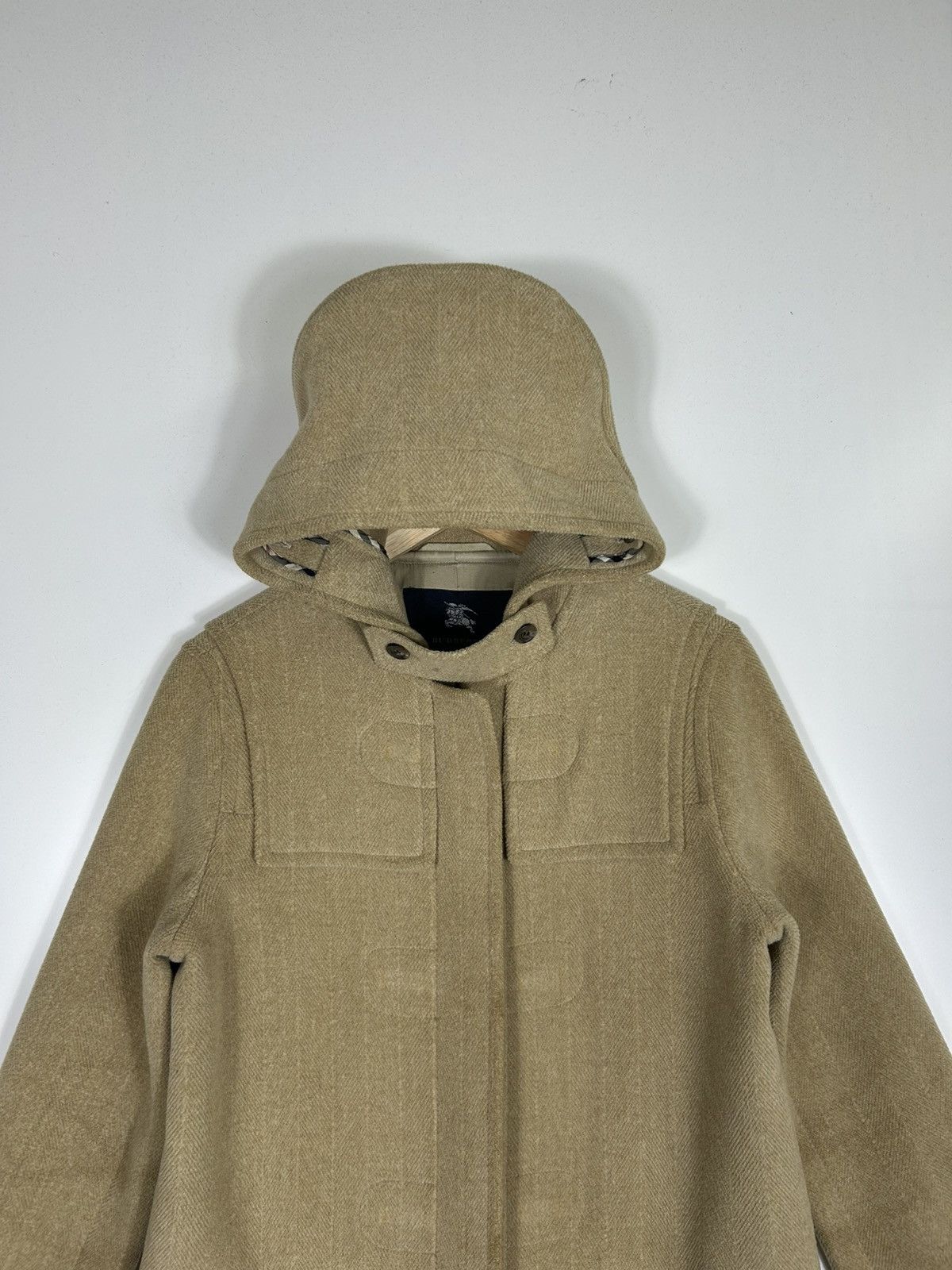 Burberry Burberry London Hooded Wool Coat Camel Beige Women’s Size 38 Size XS / US 0-2 / IT 36-38 - 4 Thumbnail