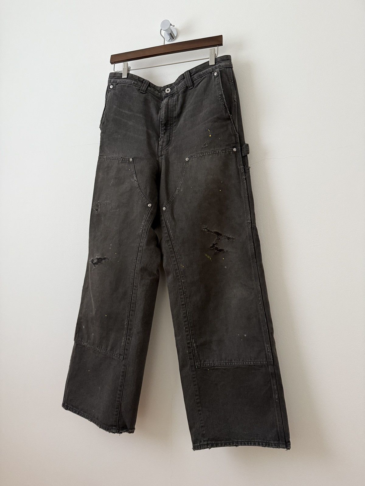 Vuja De Gunther Destroyed Double-Knee Pants Size US 33 - 3 Thumbnail