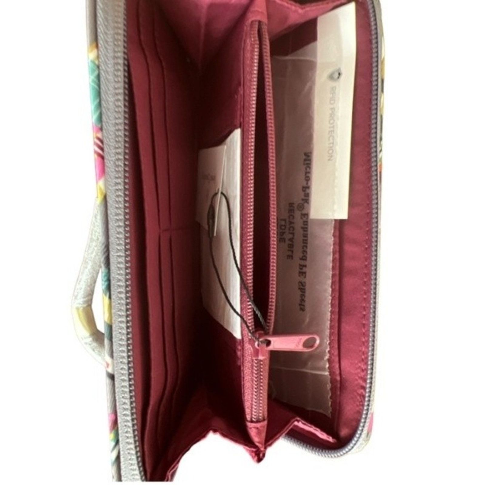 Vera Bradley Vera Bradley Plaid Twill RFID Wristlet, 7.5"x 4.0" Size ONE SIZE - 4 Thumbnail