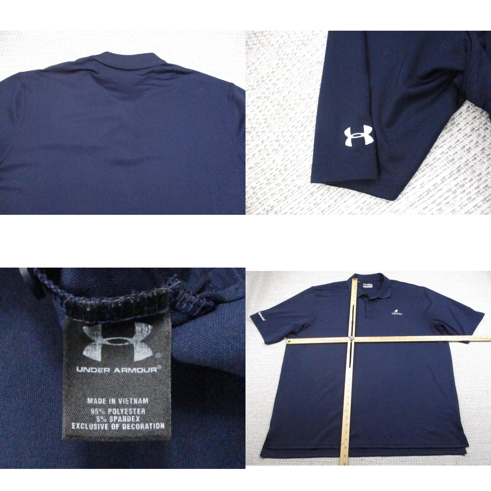 Under Armour Under Armour Polo Shirt Mens 2XL Navy Blue HeatGear Loose Golf Troon Performance Shirt Size US XXL / EU 58 / 5 - 8 Thumbnail