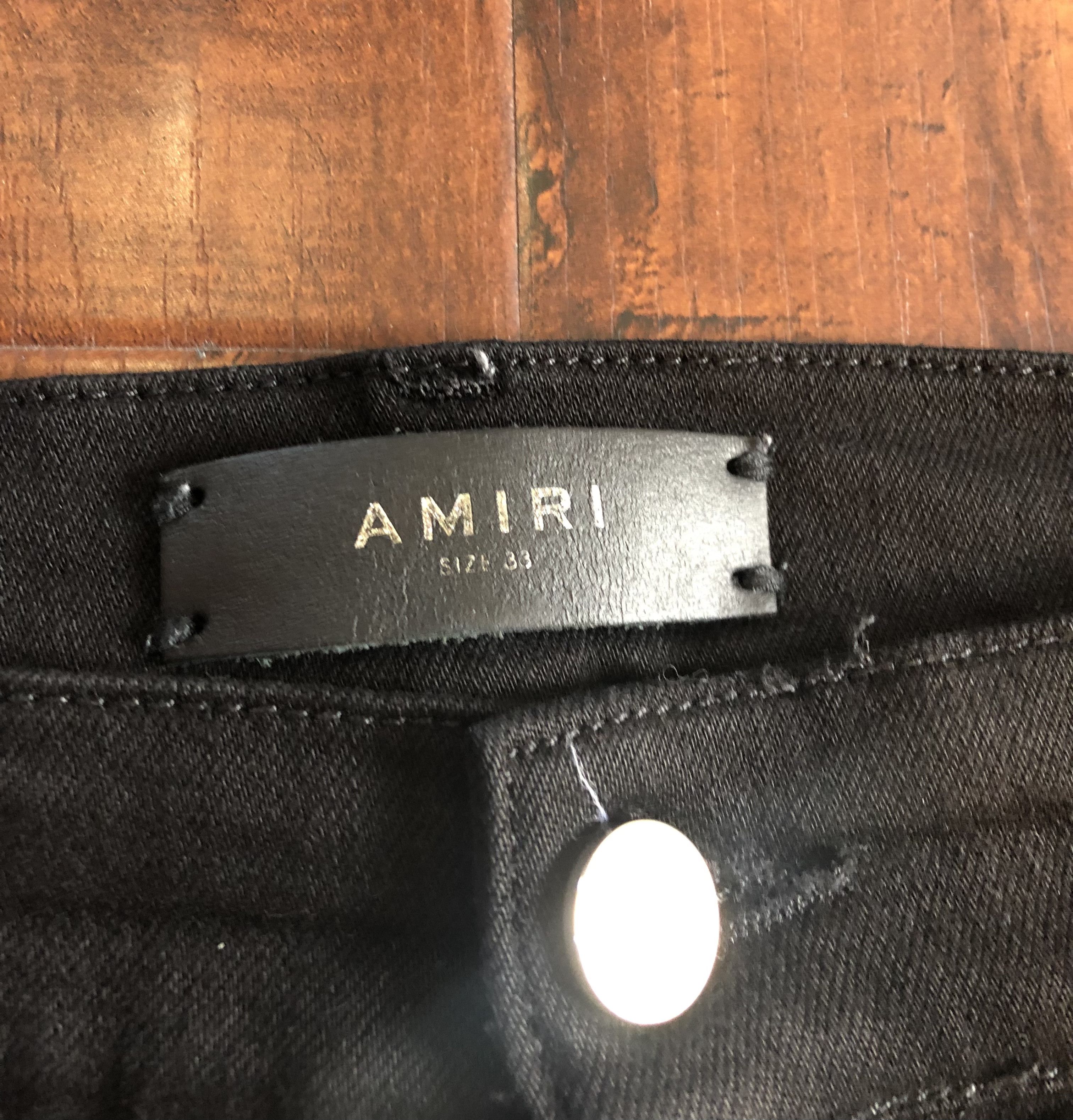 Amiri Amiri Distressed Thrasher Ripped Knees Skinny Jeans & Zipper Size US 33 - 7 Thumbnail