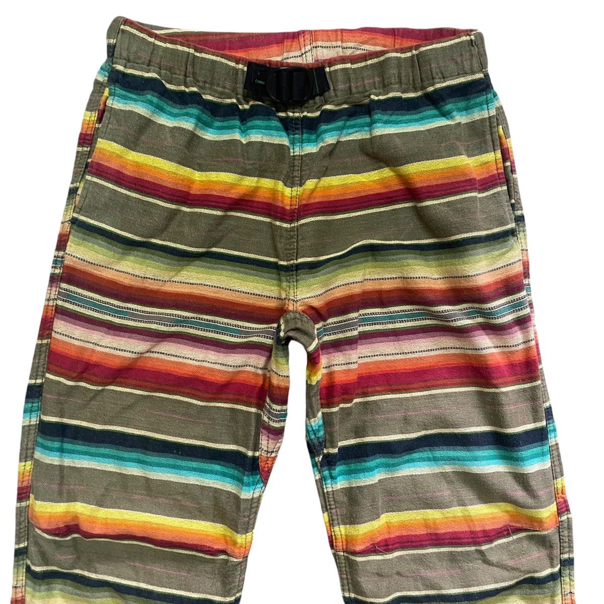 Wild Things Vintage Wildthings Rainbow Striped Cropped Pants Size US 28 / EU 44 - 3 Thumbnail