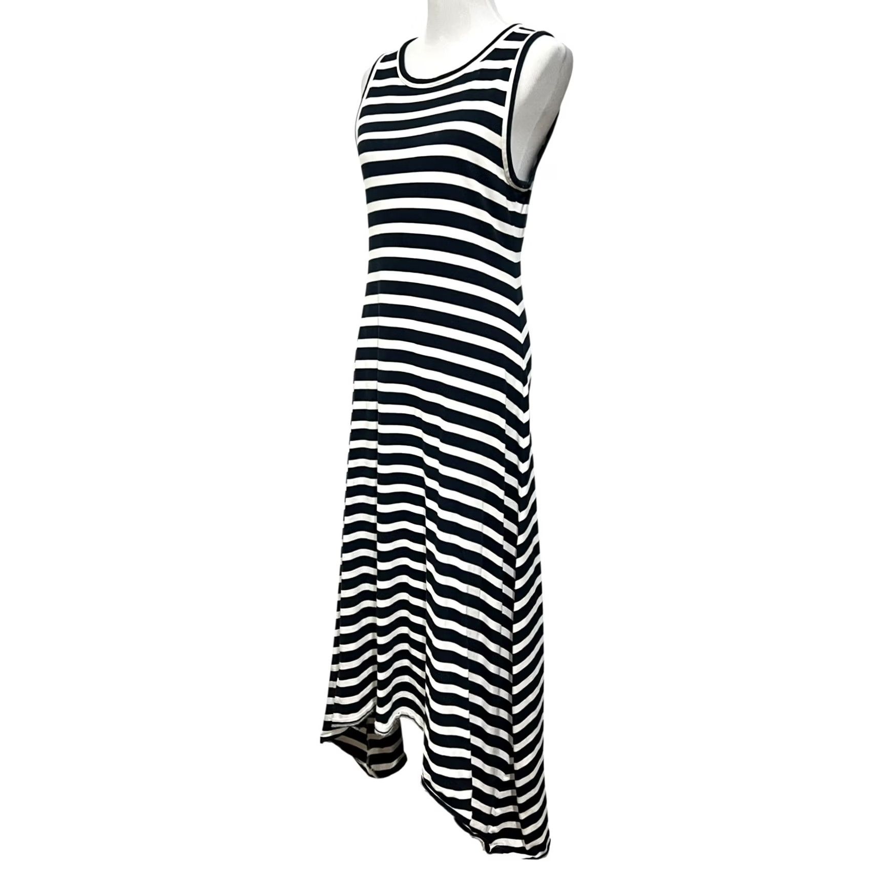 J.Crew J.Crew Maxi Dress Striped Sleeveless Navy White Sz PXXS Navy White Striped Maxi Dress Casual Travel Women Sleeveless Navy White PXXS Size S / US 4 / IT 40 - 5 Thumbnail
