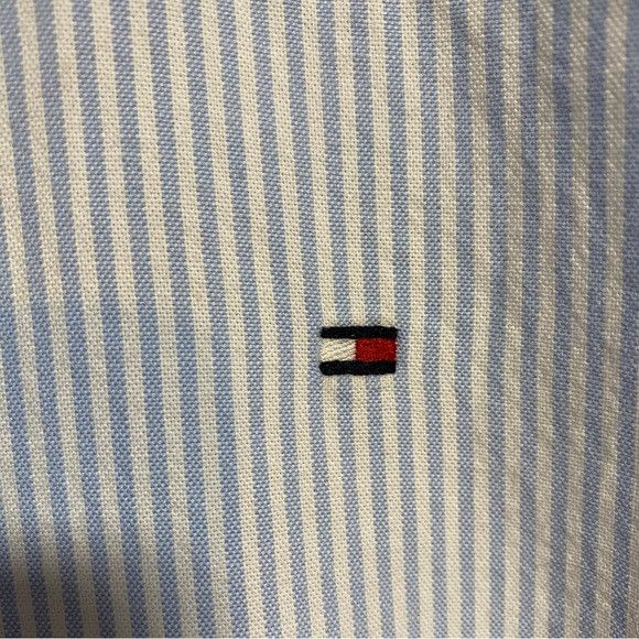 Tommy Hilfiger Tommy Hilfiger Short Sleeve Striped Oxford Shirt - XXL Size US XXL / EU 58 / 5 - 5 Thumbnail