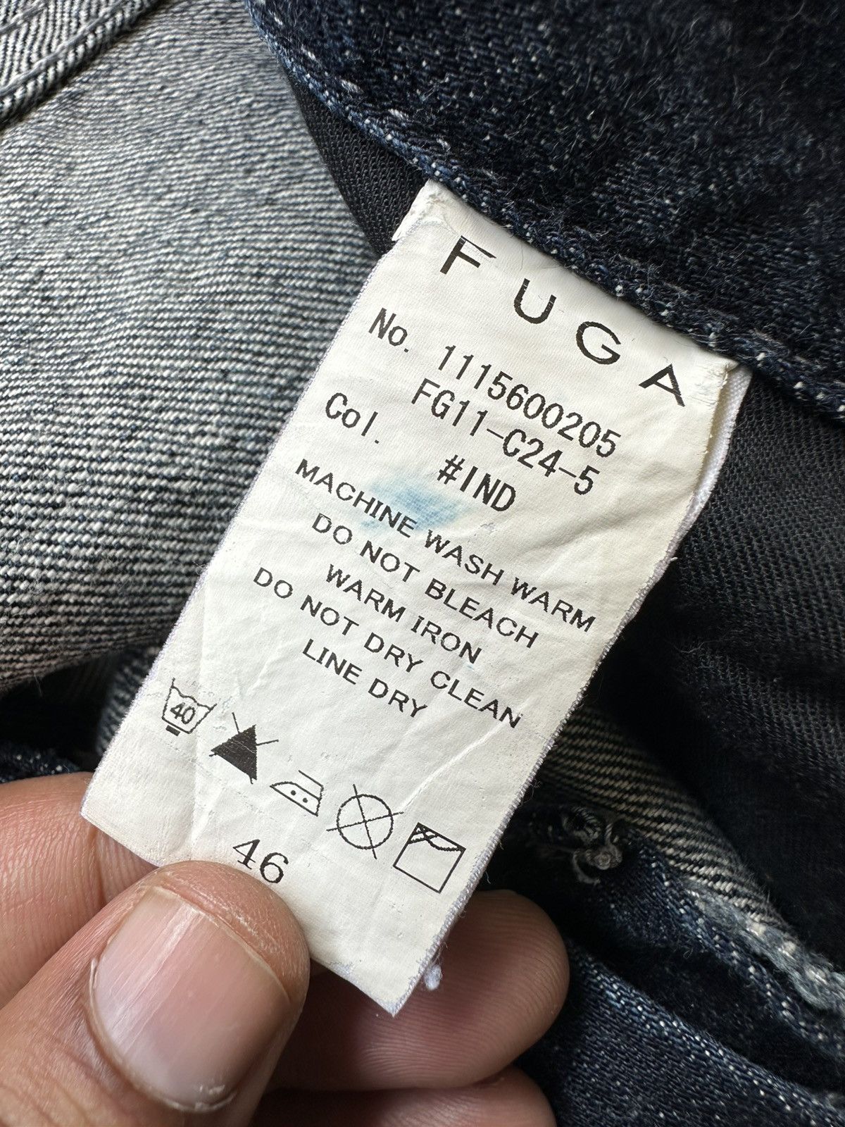 Yasuyuki Ishii AW11 FUGA whiskered denim jeans Size US 34 / EU 50 - 13 Thumbnail