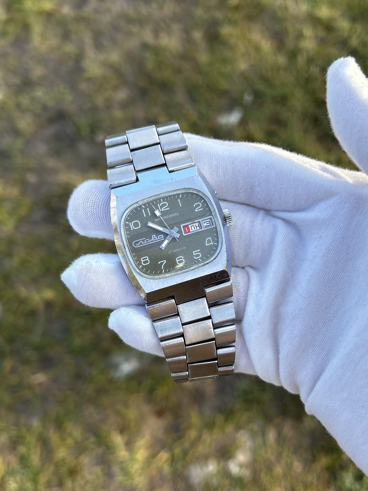 Vintage Vintage Slava Watch USSR Soviet Automatic Massive 1980s Size ONE SIZE - 17 Thumbnail