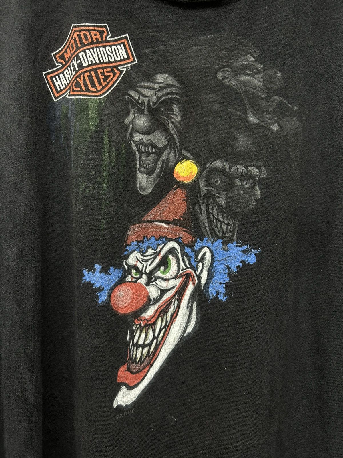 Harley Davidson ‘11 Harley Davidson Clown Jester Logo Longsleeve Size US L / EU 52-54 / 3 - 2 Thumbnail