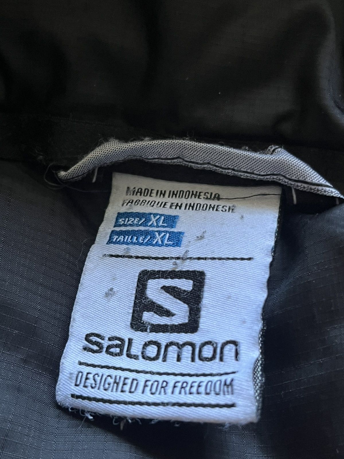Salomon Vintage Salomon Puffer Down Parka Jacket Black XL Size US XL / EU 56 / 4 - 18 Thumbnail