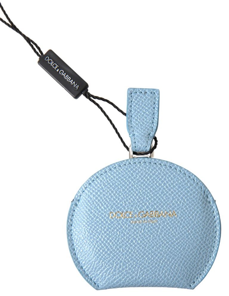 Dolce & Gabbana Elegant Leather Mirror Holder in Light Women's Blue Size ONE SIZE - 1 Thumbnail