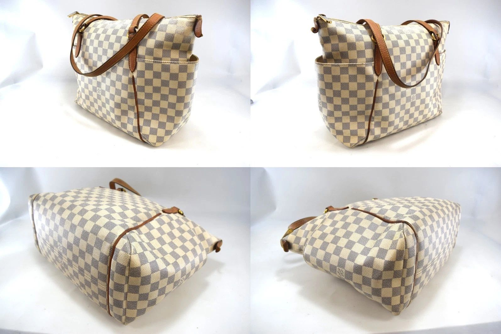 Louis Vuitton Louis Vuitton Totally MM Tote Bag Damier Azur Canvas N51262 Size ONE SIZE - 4 Thumbnail