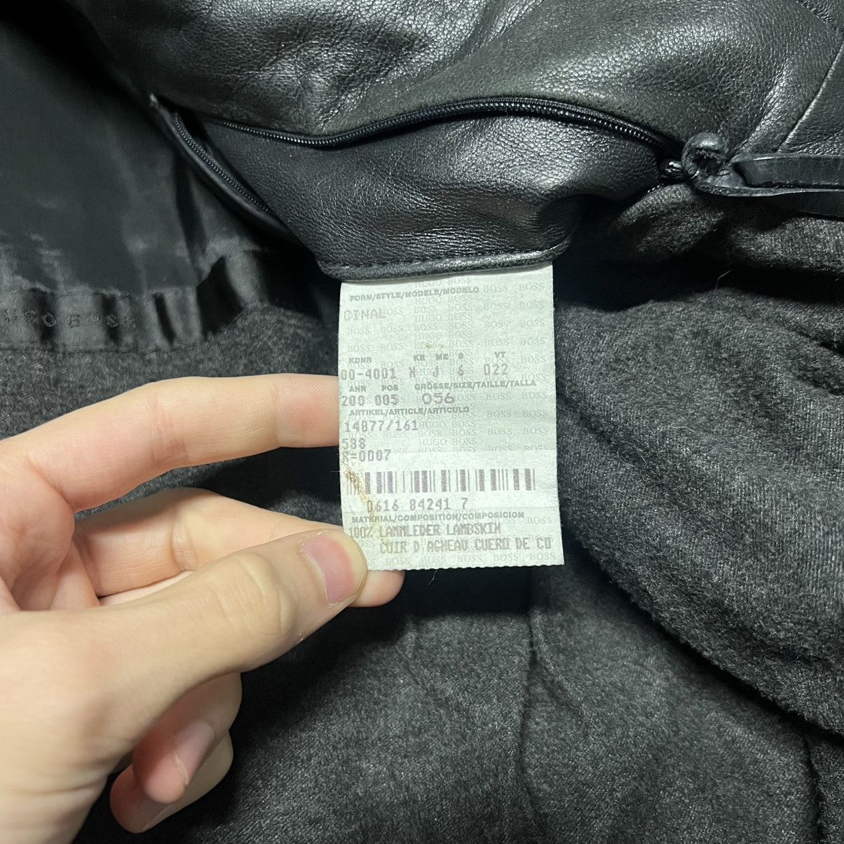 Hugo Boss Vintage Hugo Boss black leather coat Jacket Size US L / EU 52-54 / 3 - 12 Thumbnail