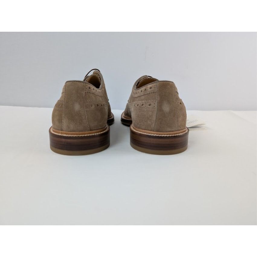 Brunello Cucinelli o1rshd1 Suede Longwing Brogue Derby Boots in Brown Size US 12 / EU 45 - 10 Thumbnail