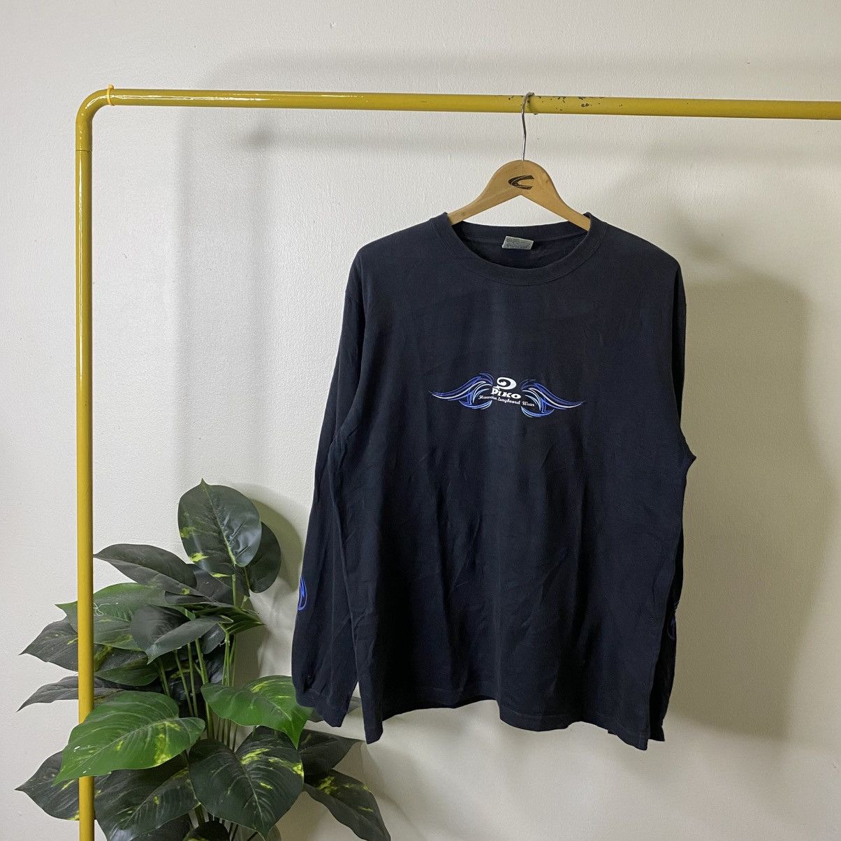 Vintage 1990s Piko Surf Nice Sleeves Detailing LS T Shirt Surfing Size US L / EU 52-54 / 3 - 7 Thumbnail