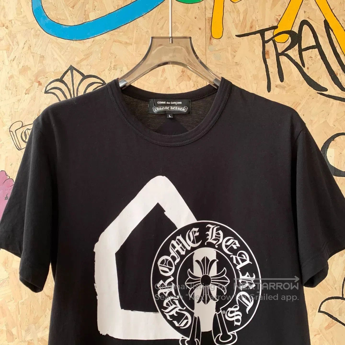 Chrome Hearts Black Graphic Short-Sleeve T-Shirt Size L. Size US L / EU 52-54 / 3 - 3 Thumbnail