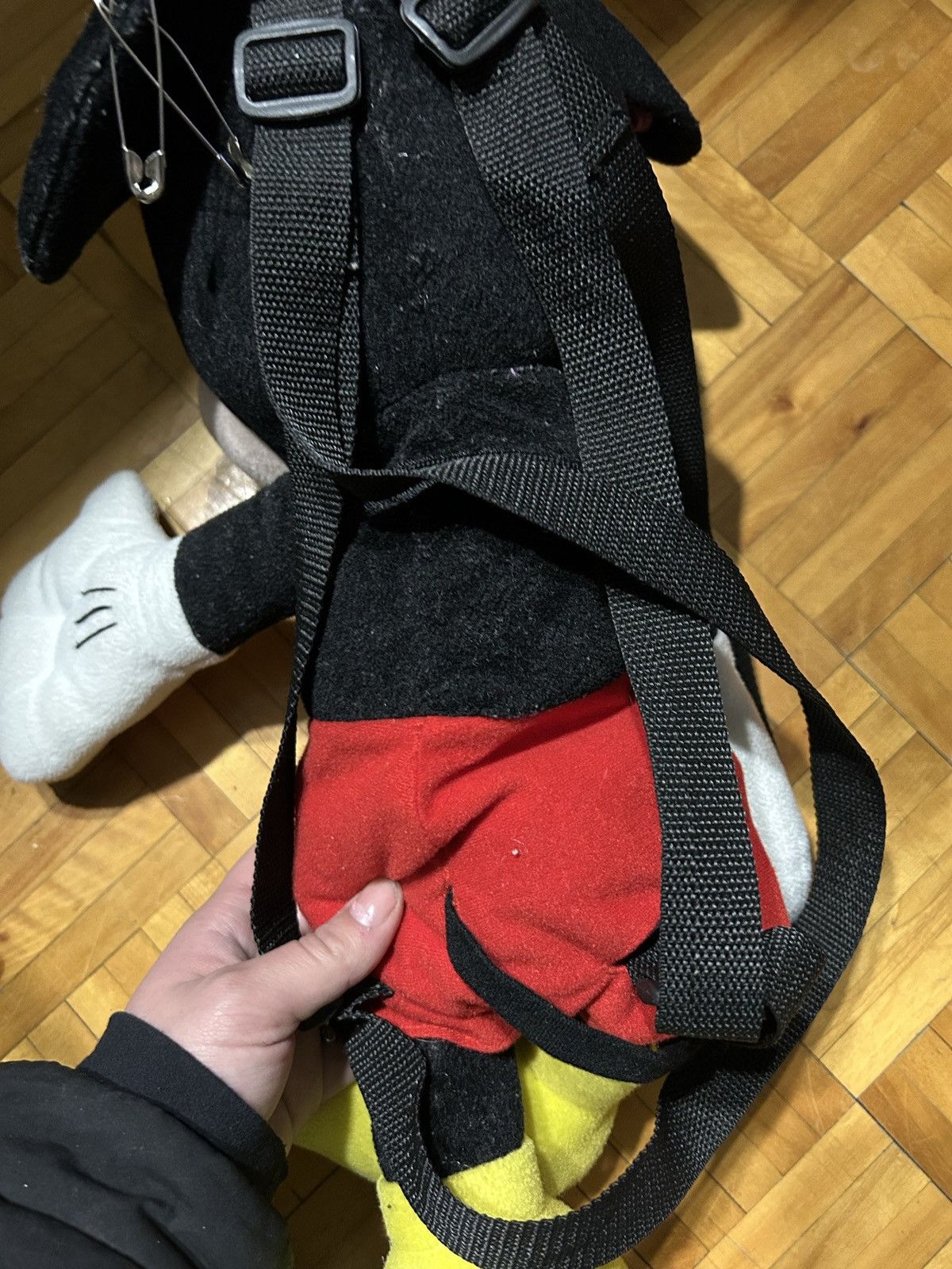 Disney × Vintage Mickey Mouse custom punk plush backpack Size ONE SIZE - 3 Thumbnail