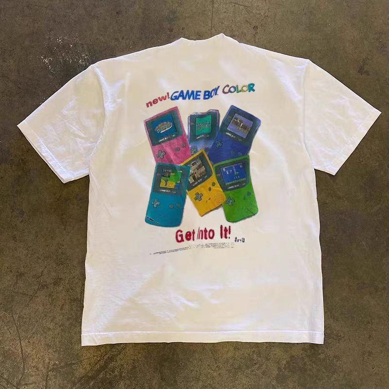 Vintage White washed retro PSP game print t-shirt Size US M / EU 48-50 / 2 - 1 Thumbnail