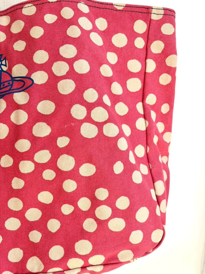 Vivienne Westwood Vivienne Westwood size os Pink polka dot canvas shoulder ba Size ONE SIZE - 5 Thumbnail