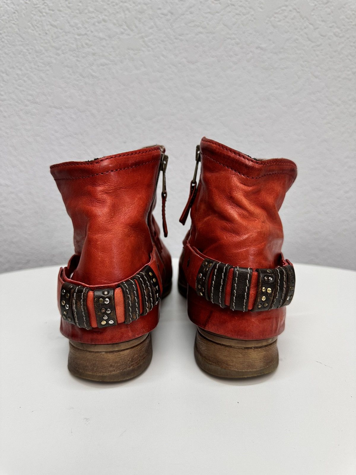 RARE LEATHER BOOTS RICK OWENS STYLE AVANT-GARDE SUIDE Guidi