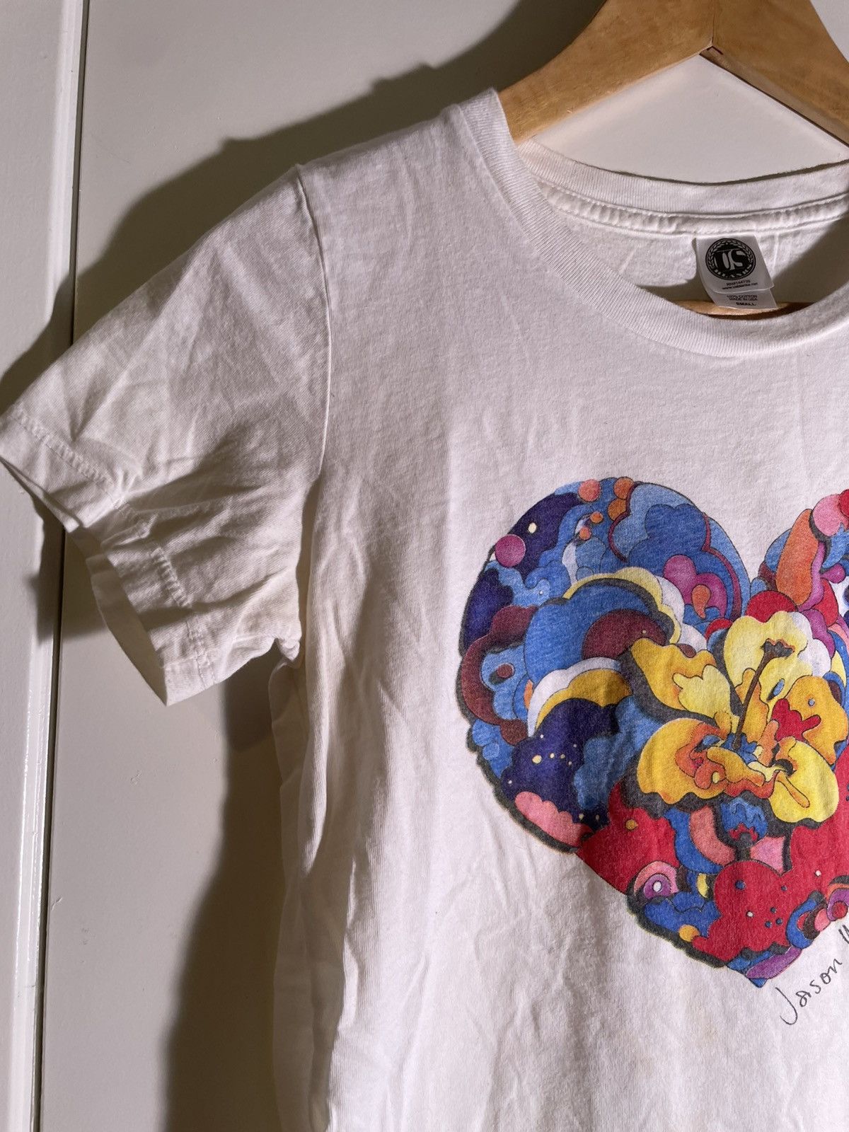 Band Tees 2000’s Y2K VTG Vintage Jason Mraz Heart Art Band Tee Shirt Size US S / EU 44-46 / 1 - 5 Thumbnail