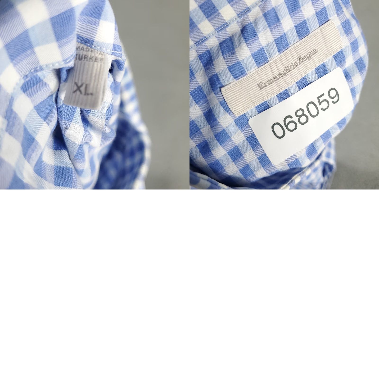 Ermenegildo Zegna Ermenegildo Zegna Shirt Mens XL Blue Check Button Up Long Sleeve Size US XL / EU 56 / 4 - 8 Thumbnail