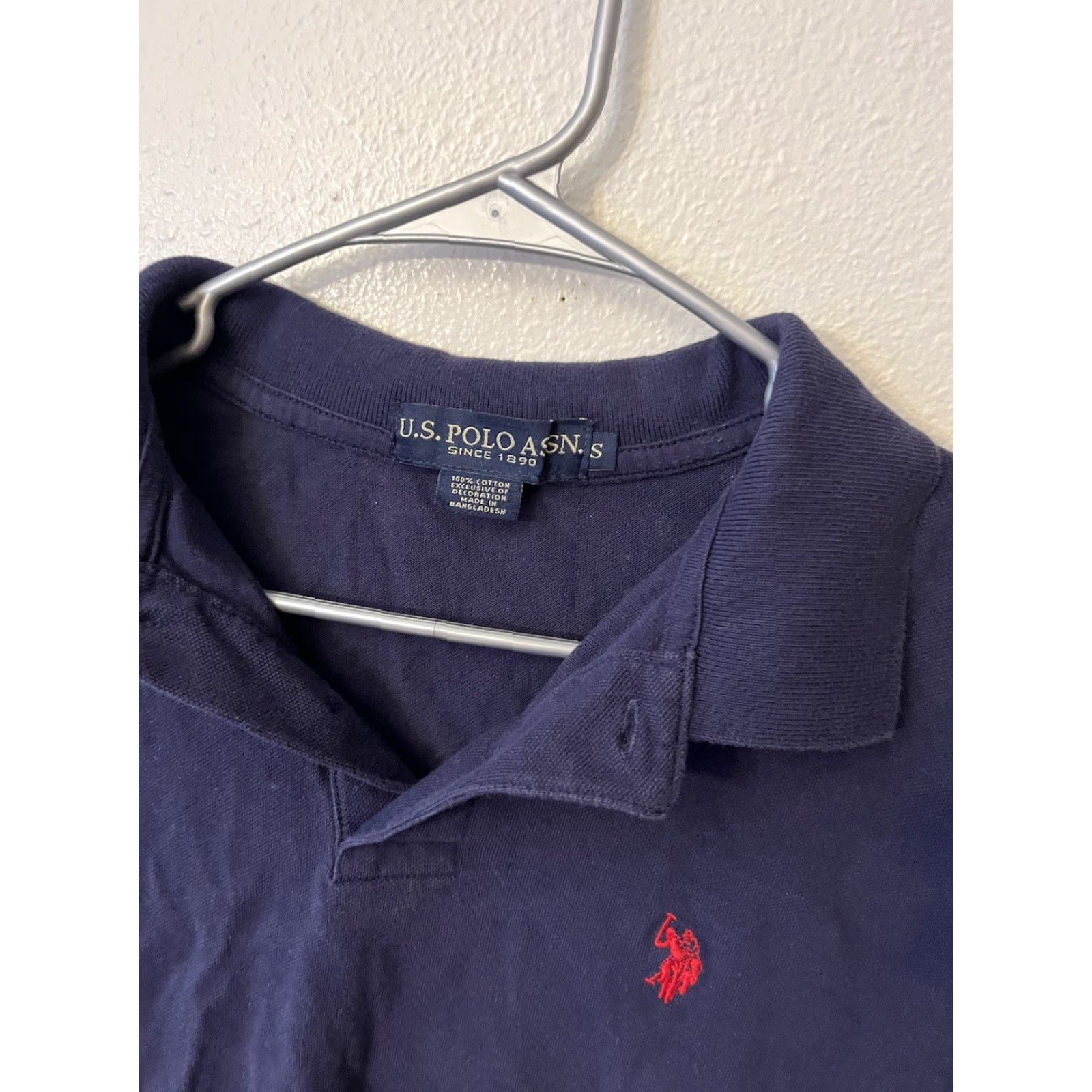 Vintage US Polo Assn Navy Blue Collared Shirt Short Sleeve Size Small Size US S / EU 44-46 / 1 - 3 Thumbnail