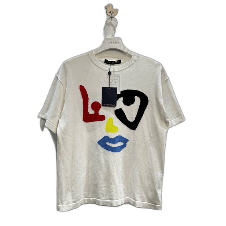 Louis Vuitton LV Louis Vuitton Colorful Face Knit Short Sleeve Top Size US S / EU 44-46 / 1 - 1 Thumbnail