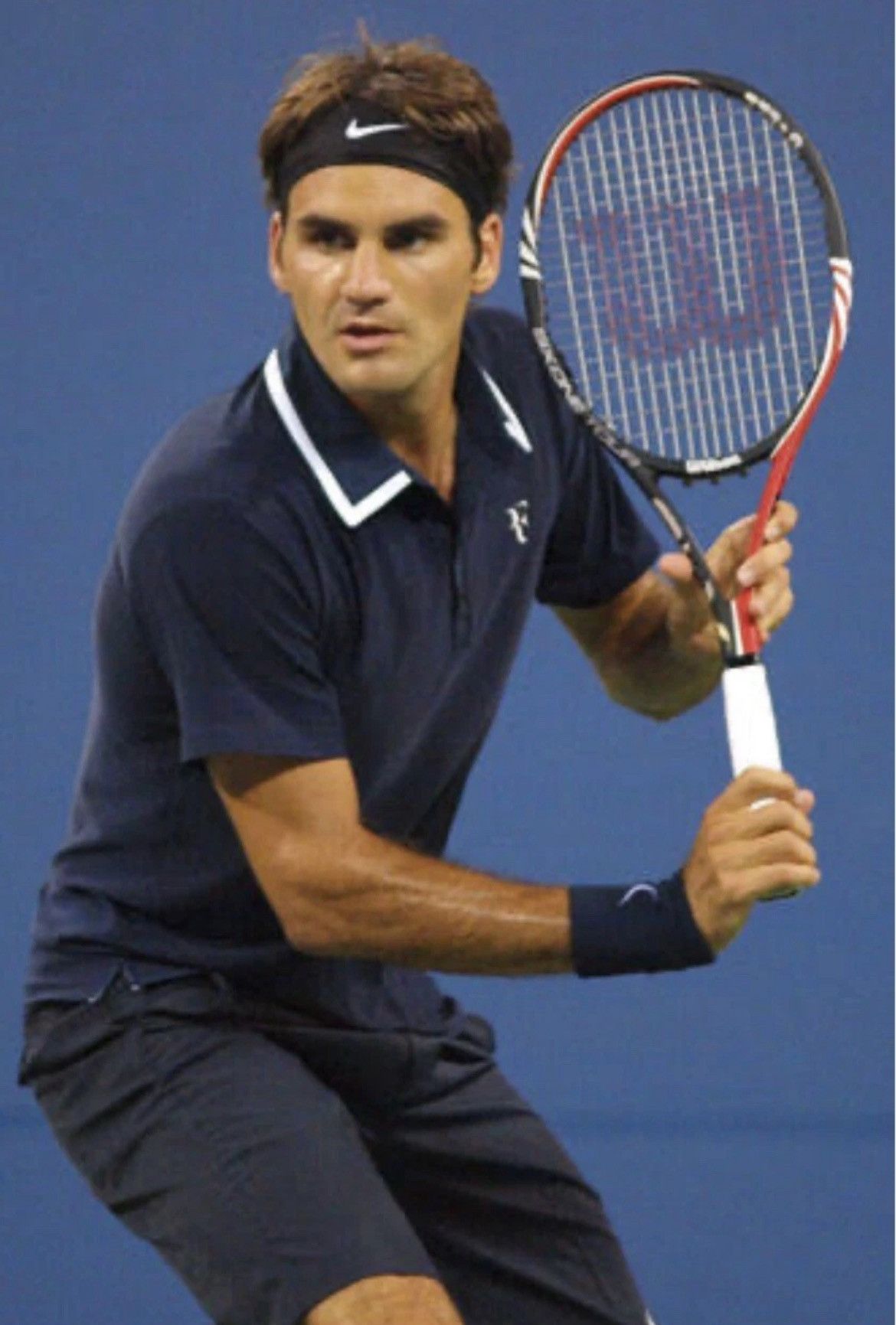 Nike Roger Federer Nike RF Tennis Polo US Open Nigth Session 2010 Size US L / EU 52-54 / 3 - 1 Thumbnail