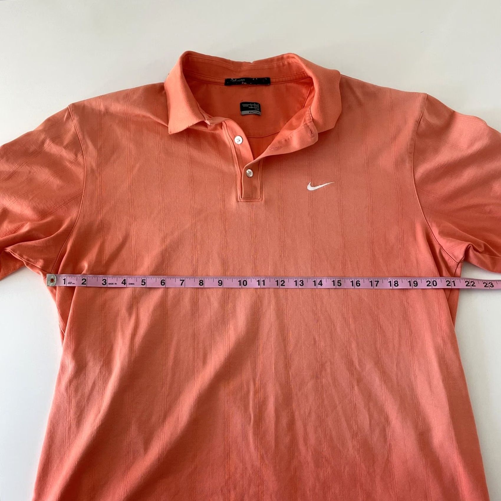 Nike Nike Tiger Woods Collection Short Sleeve Golf Polo Shirt Mens Large Orange Size US L / EU 52-54 / 3 - 5 Thumbnail