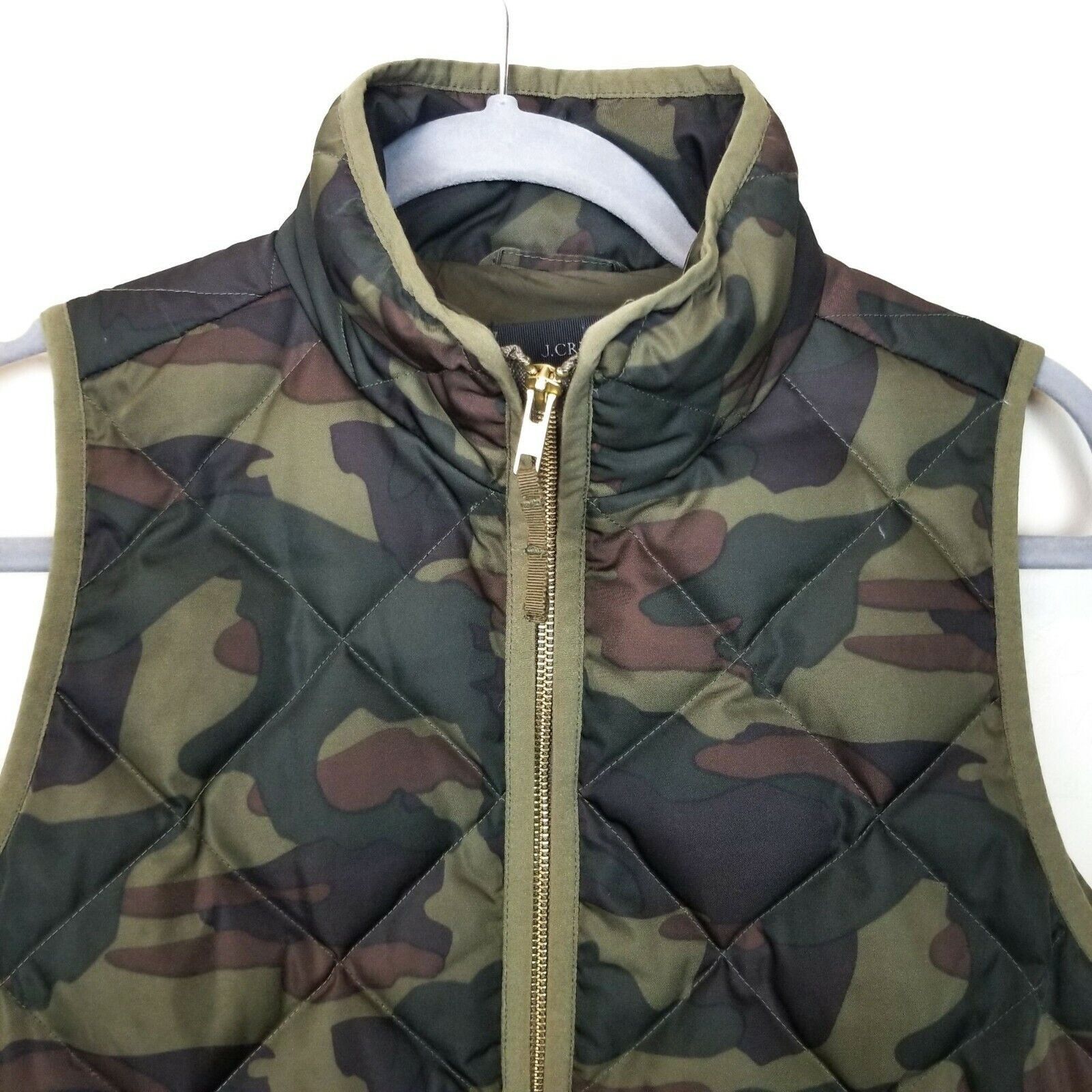 J.Crew J. Crew Womens Excusion Woodland Camo Down Quilted Puffer XS Size XS / US 0-2 / IT 36-38 - 2 Thumbnail