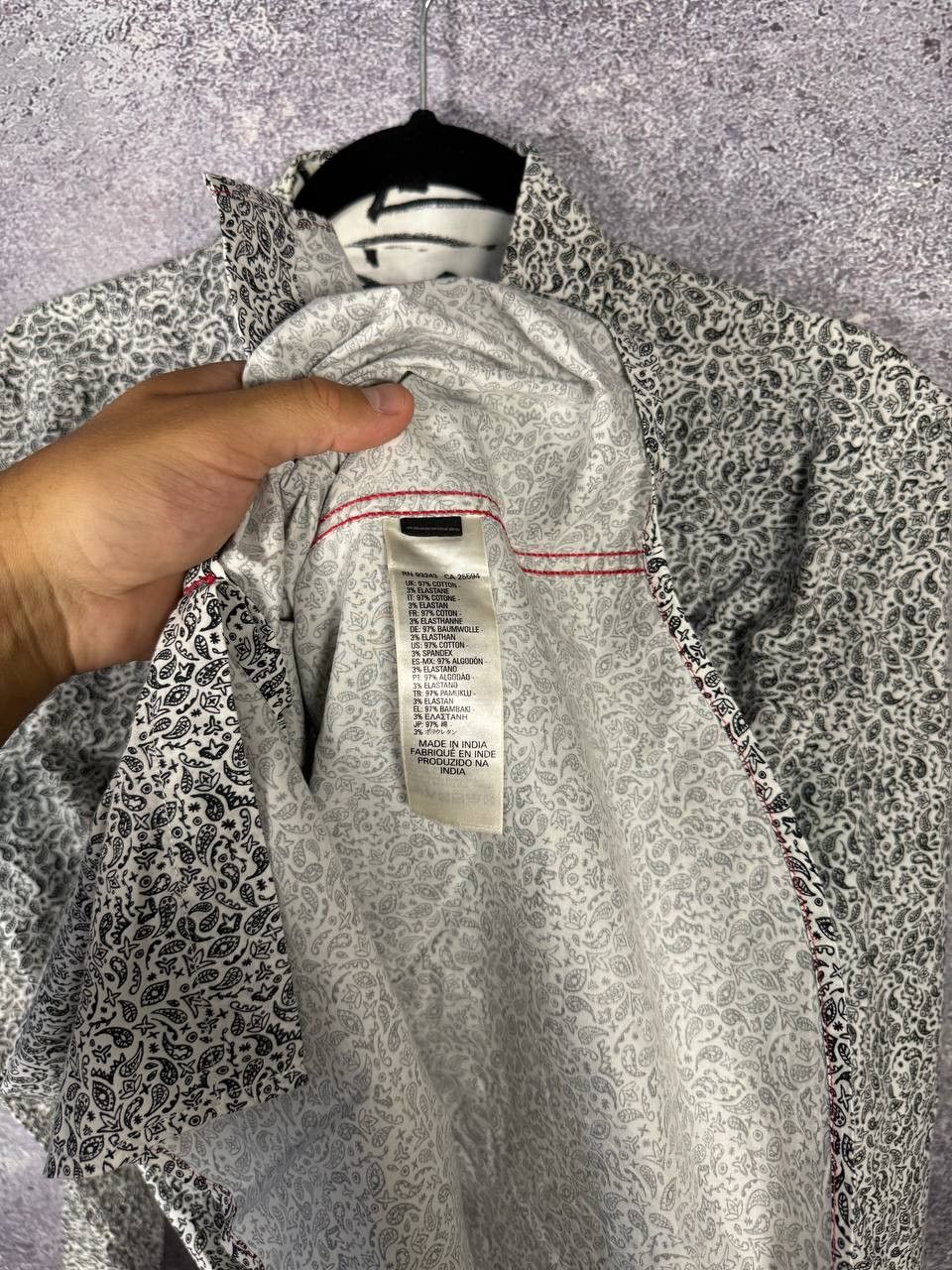 Diesel DIESEL Men's Shirt Black Crazy Pattern Long Sleeve Medium Size US M / EU 48-50 / 2 - 11 Thumbnail