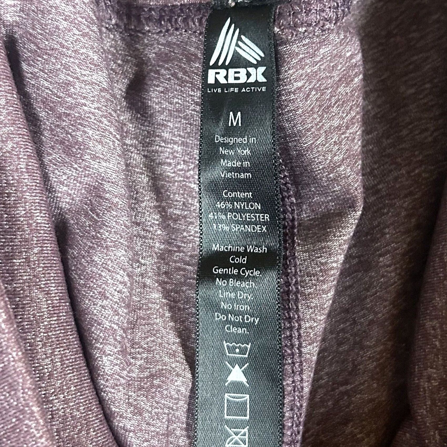Vintage RBX Leggings Size Medium Activewear Stretch Side Pockets Maroon Red Yoga Gym Run Womens M Leggings Size 32" / US 10 / IT 46 - 3 Thumbnail