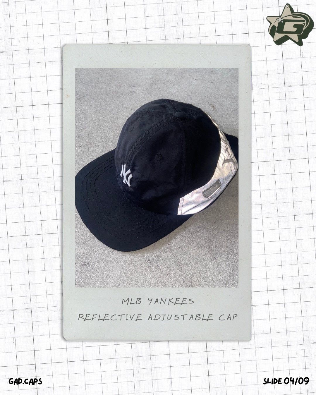 MLB MLB NY Yankees Rare Reflective Adjustable Cap. Size ONE SIZE - 3 Thumbnail