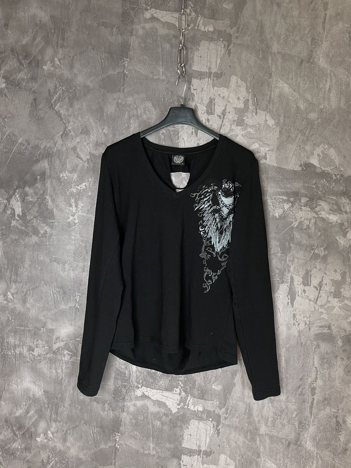 Vintage Vintage Affliction Style Cyber Grunge Y2K Long Sleeve Size L / US 10 / IT 46 - 9 Thumbnail